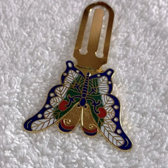 5/$35 Vintage Colourful Metal Butterfly Bookmark - Picture 7 of 7